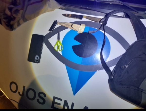 Joven detenido en La Falda: merodeaba portando un arma blanca