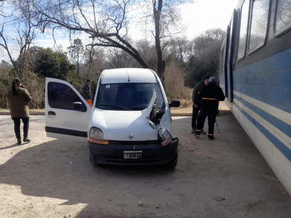 Accidente entre el Tren de las Sierras y un utilitario en Valle Hermoso