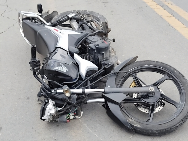 Accidente en La Falda: un motociclista result&oacute; herido