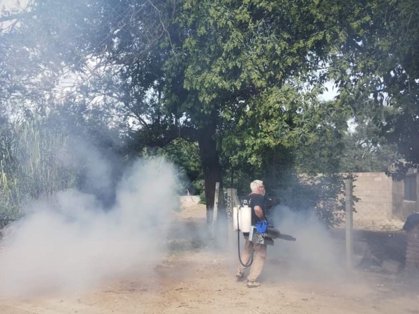 La Falda: se contin&uacute;a fumigando en el marco de la epidemia por el Dengue
