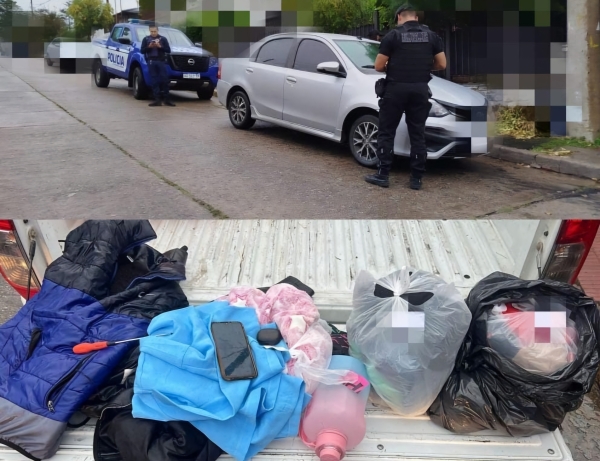La Falda: robaron elementos de una camioneta estacionada y fueron detenidos