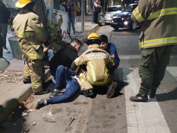 La Falda: motociclista herido de gravedad tras un accidente