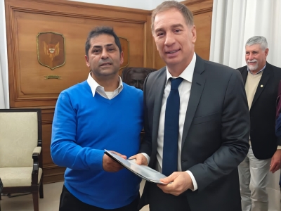 Spadoni se reuni&oacute; con el ministro del Interior Diego Santilli para gestionar obras y recursos para Valle Hermoso