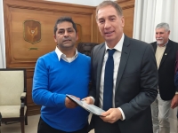 Spadoni se reuni&oacute; con el ministro del Interior Diego Santilli para gestionar obras y recursos para Valle Hermoso