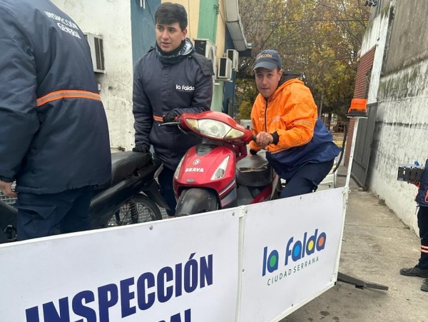 Se recaudaron 3.500.000 pesos en el remate de motos de La Falda
