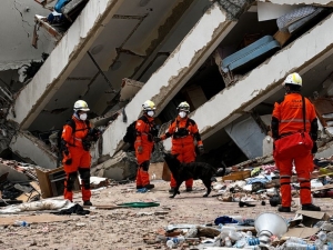 Brigadistas cordobeses ya trabajan en la zona afectada por el doble terremoto en Venezuela
