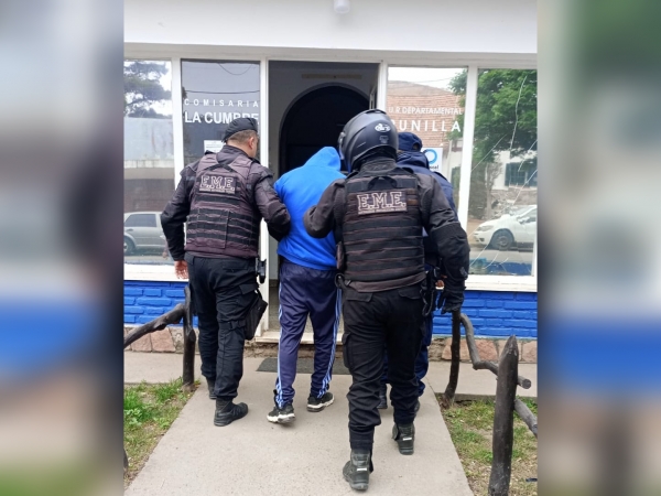 Tras una ardua investigaci&oacute;n detienen a un sujeto en La Cumbre