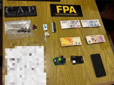 Detienen en La Falda a un hombre con pedido de captura por narcotr&aacute;fico