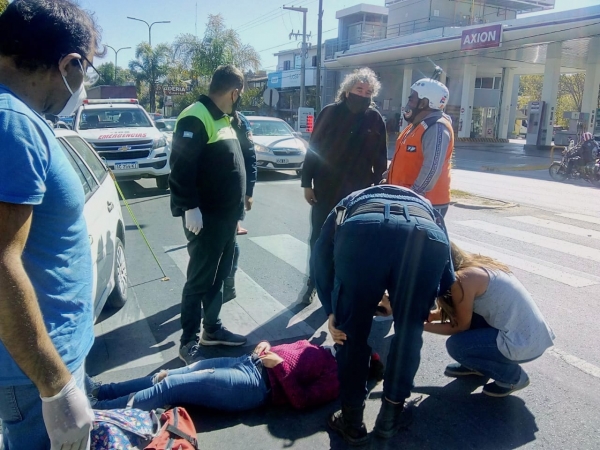 La Falda: dos heridas tras ser atropelladas por un auto