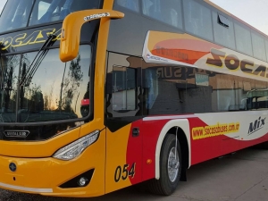 La Falda: ómnibus de larga distancia pasó un semáforo en rojo en plena ruta 38