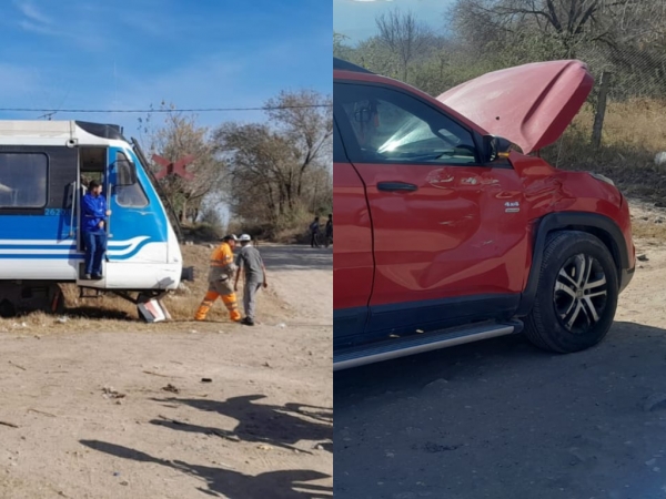 Accidente entre el Tren de las Sierras y una camioneta en Cosqu&iacute;n