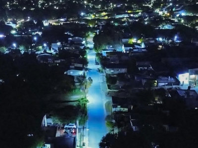 La Falda ya cuenta con alumbrado p&uacute;blico 100% LED