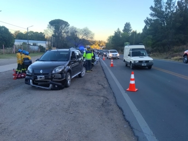 Choque en cadena sobre ruta 38