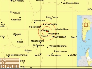 Se registr&oacute; un sismo leve con epicentro cerca de La Falda