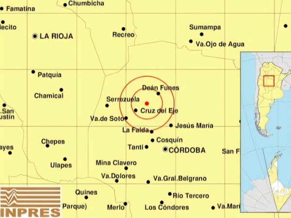 Un temblor sacudi&oacute; la madrugada en Punilla