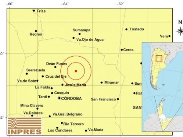Un sismo de importante magnitud pudo sentirse en Punilla