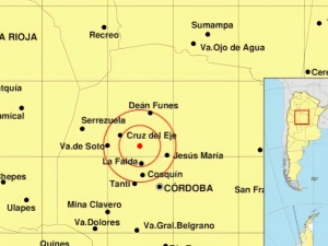 Un leve sismo fue percibido este s&aacute;bado en Punilla