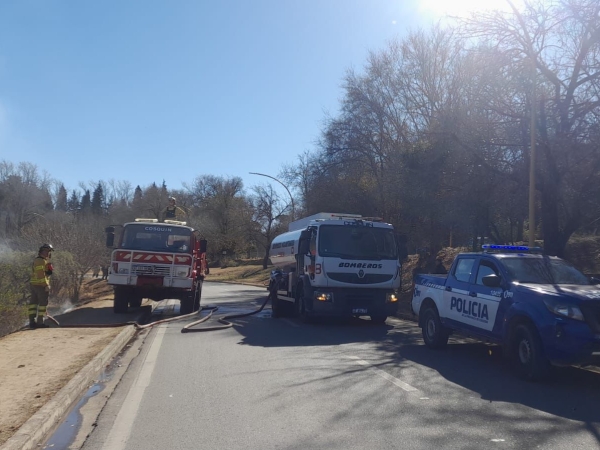 Cosqu&iacute;n: un detenido por provocar un incendio que fue controlado por Bomberos