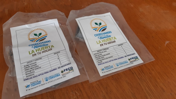 Huerta Grande: entregaron los kits de semillas oto&ntilde;o-invierno