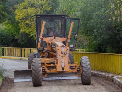 La Falda: comenzaron las obras de adoquinado en la Costanera del Lago