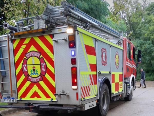 Valle Hermoso: principio de incendio domiciliario causado por una garrafa