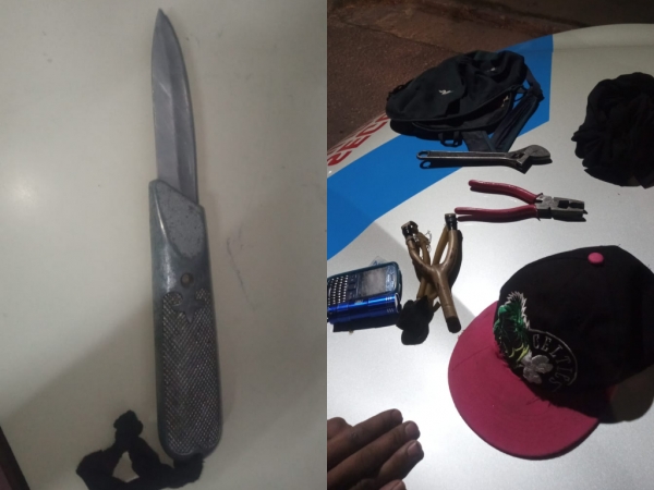 Un detenido en la madrugada de La Falda: llevaba un arma blanca y herramientas