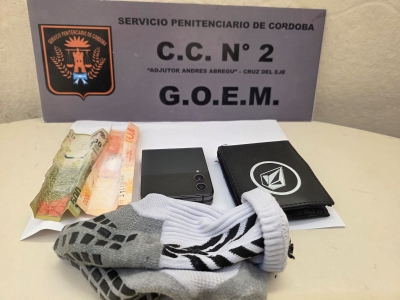C&aacute;rcel de Cruz del Eje: detectaron un celular oculto y presunta coca&iacute;na en un agente penitenciario