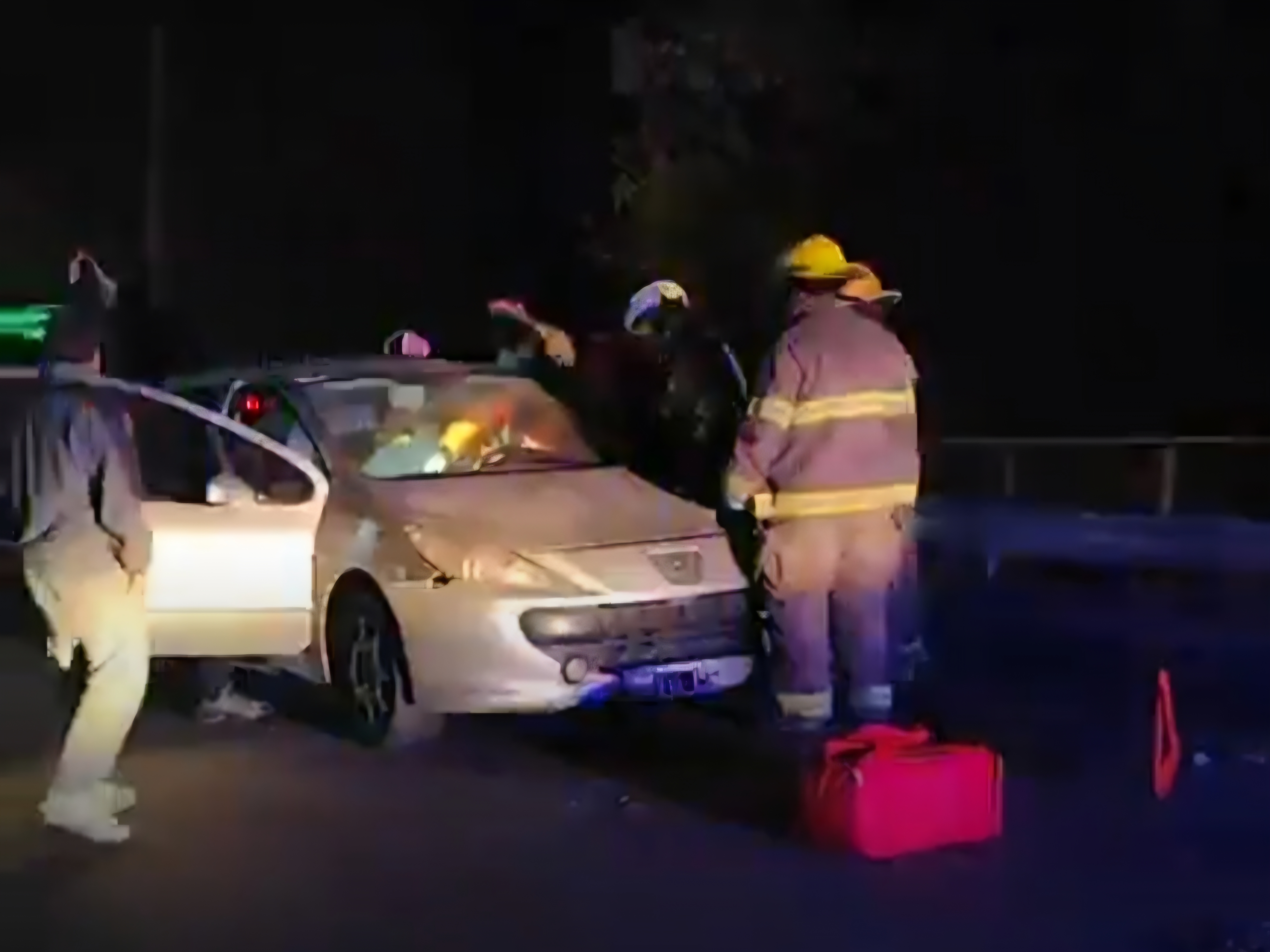 IPerdió el control del auto y terminó chocando contra el guardarrail en la Ruta 38