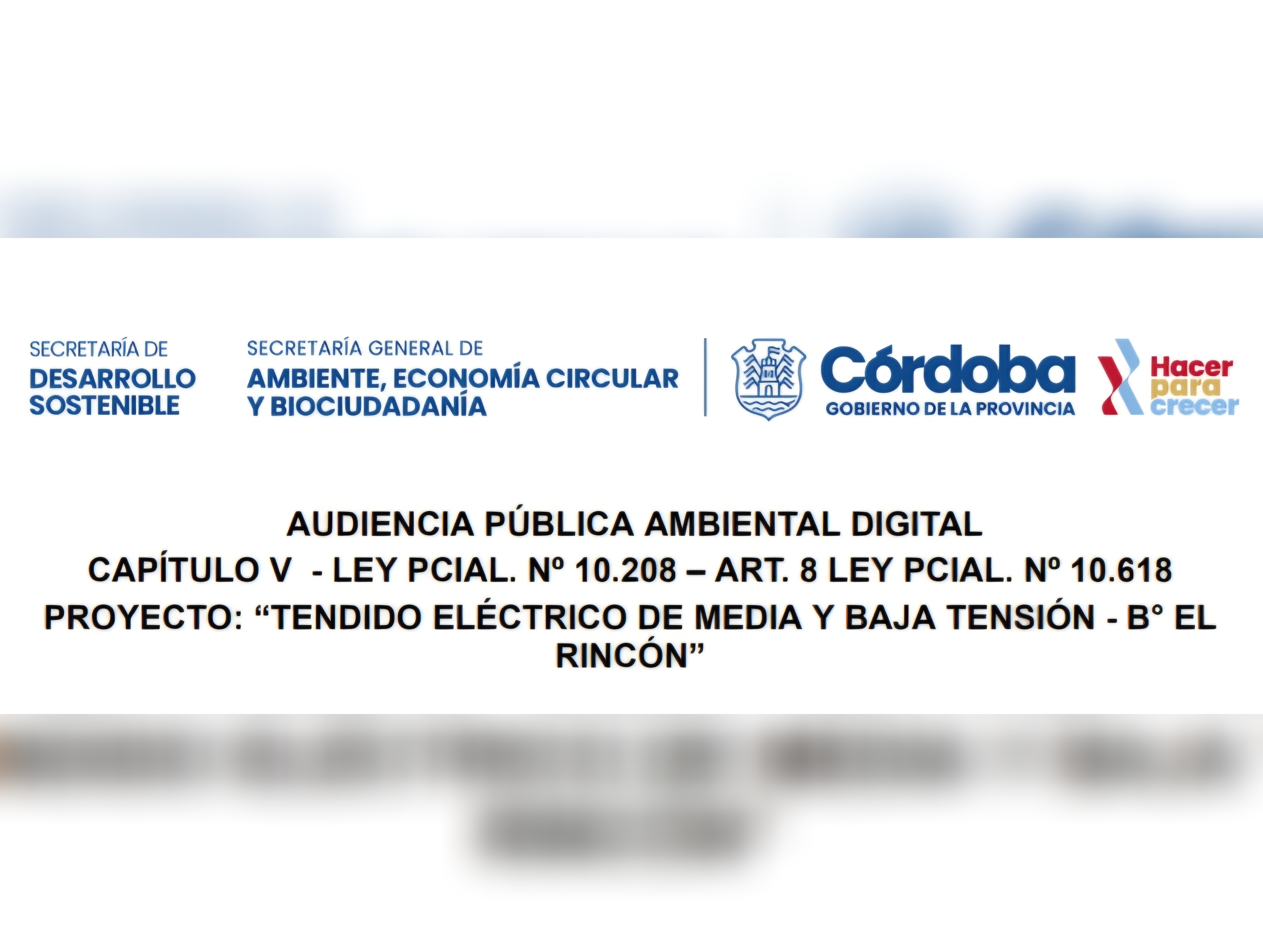 IConvocan a una Audiencia Pública Ambiental Digital por un proyecto de tendido eléctrico en Valle Hermoso