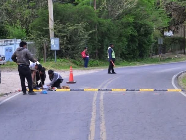 IReacondicionan reductores de velocidad en distintos sectores de La Cumbre