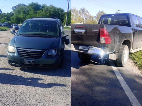 Accidente sobre la ruta 38 en Huerta Grande