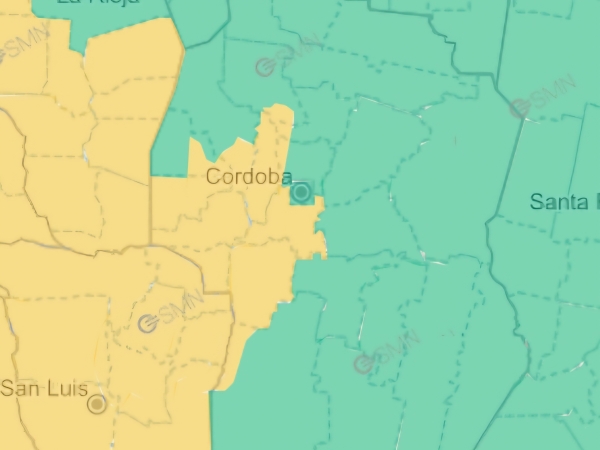 Emiten Alerta Amarilla por vientos intensos en Punilla