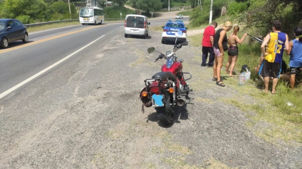 Dos motociclistas heridos en Valle Hermoso