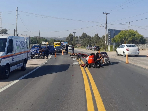 Una mujer sufri&oacute; heridas de consideraci&oacute;n en un accidente sobre ruta 38