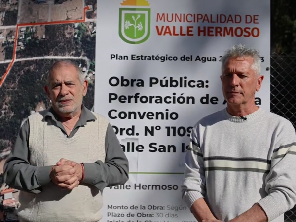 Se inaugur&oacute; la primera etapa de una importante obra de agua en Valle Hermoso