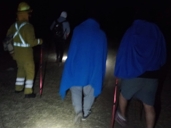 Rescataron a tres personas en la zona del Cerro Pan de Az&uacute;car