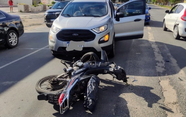 Una motociclista herida en Valle Hermoso