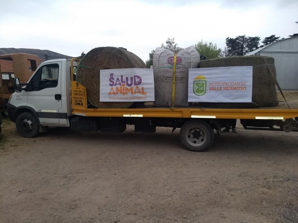 Valle Hermoso: entregan donaciones en zonas afectadas por los incendios