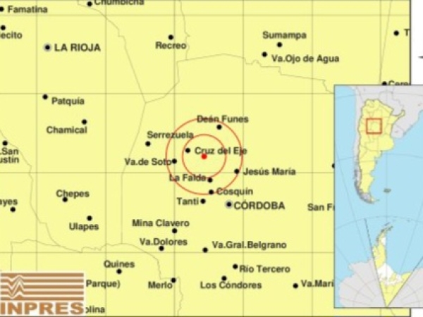 &iquest;Lo sentiste? Un temblor fue percibido en varias localidades de Punilla