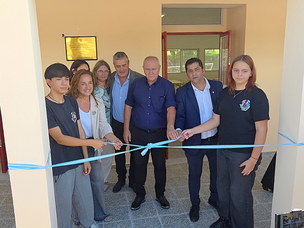 Valle Hermoso: con presencia de autoridades provinciales, se inauguraron las nuevas aulas del IPEM 335