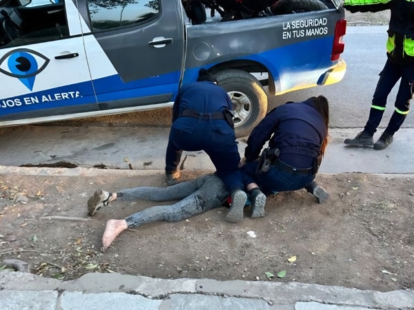 La Falda: fueron detenidos cuando trasladaban una moto robada