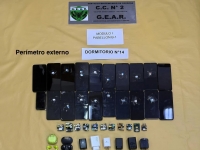 Secuestran celulares, drogas, armas y otros elementos en pabellones de la C&aacute;rcel de Cruz del Eje