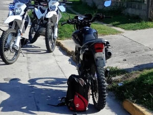 Valle Hermoso: tras un operativo cerrojo recuperaron una moto robada en Cosqu&iacute;n