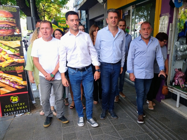 Elecciones La Falda: Juez y De Loredo llegaron para apoyar a Dieminger