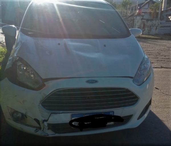 Motociclista accidentado en Huerta Grande