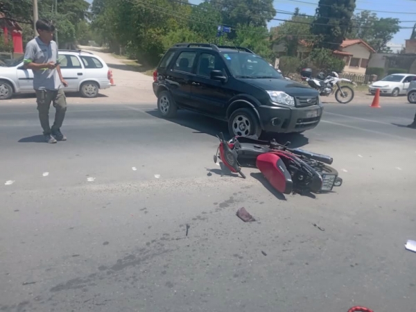 Motociclista herido en Valle Hermoso
