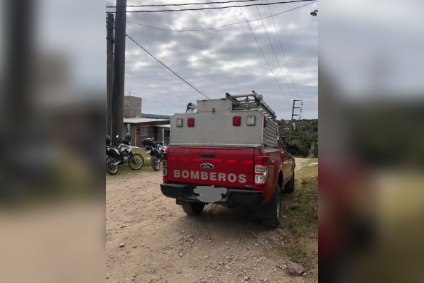La Falda: mujer herida tras un choque entre un m&oacute;vil de Bomberos de Mendiolaza y una moto