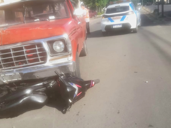 Joven motociclista herido tras un accidente en Valle Hermoso