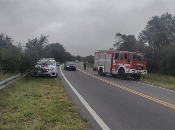 Un motociclista y su acompa&ntilde;ante heridos en un accidente sobre ruta 38