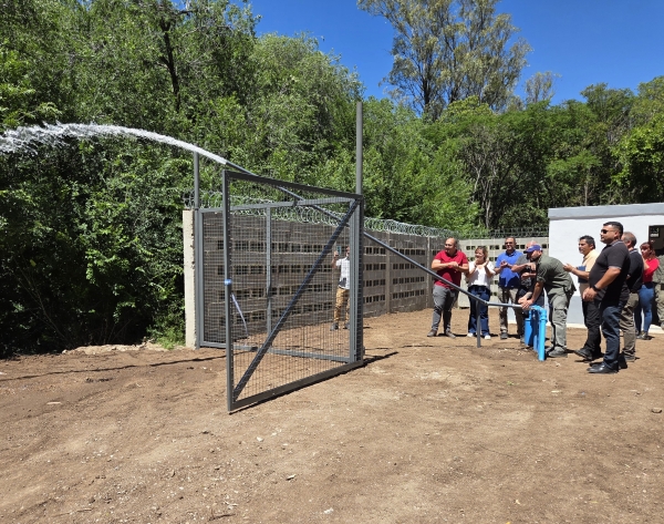 Inauguraron una importante obra para mejorar la provisi&oacute;n de agua en un sector de Valle Hermoso